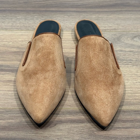 Jenni Kayne Suede Mules in Saddle Brown Size 38 / US 8 - Picture 3 of 13